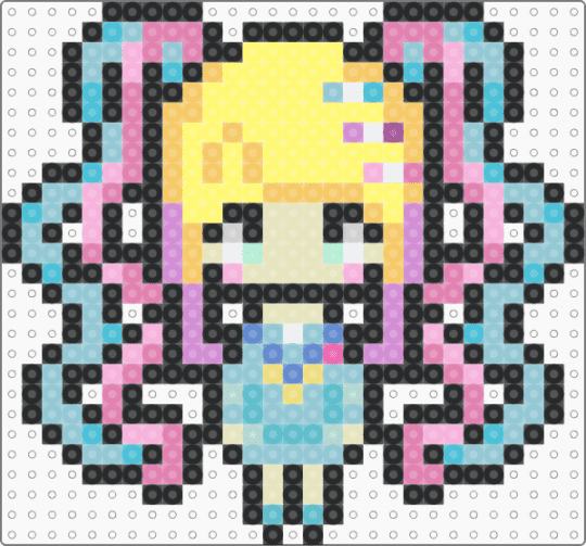 🪽 ;; k - angel perler ~ ♪ - yellow,light blue,pink,kangel,kawaii angel,cutecore,nso,ngo