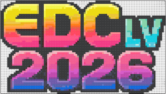 EDC 2026 No Background - black,yellow,red,purple,blue,colorful