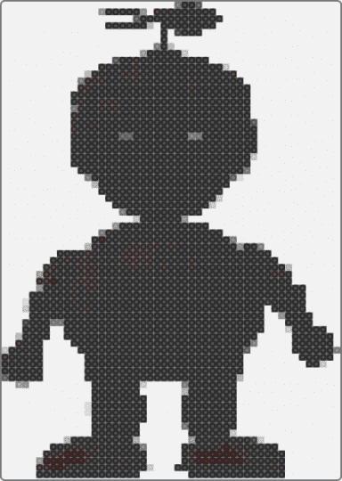 Phantom balloon boy - white,brown
