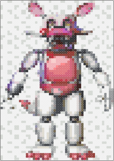 Funtime foxy - white,beige,gray,red,colorful