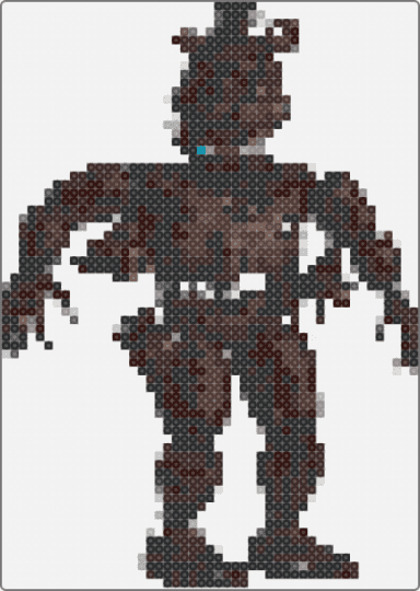 Nightmare Freddy - white,brown