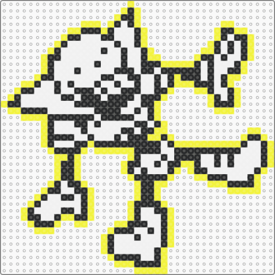 Electrocuted Papyrus - yellow,white,papyrus,undertale,black