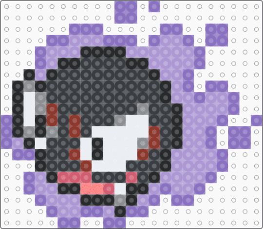 Gastly Sprite Gen 7 - blue,pink,gastly,purple,pokemon,nintendo