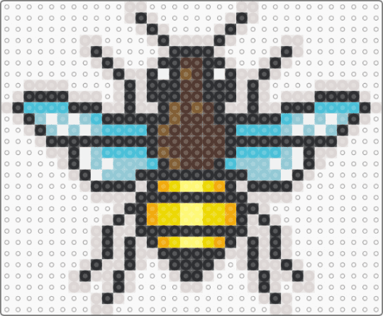 Bee - beige,light blue