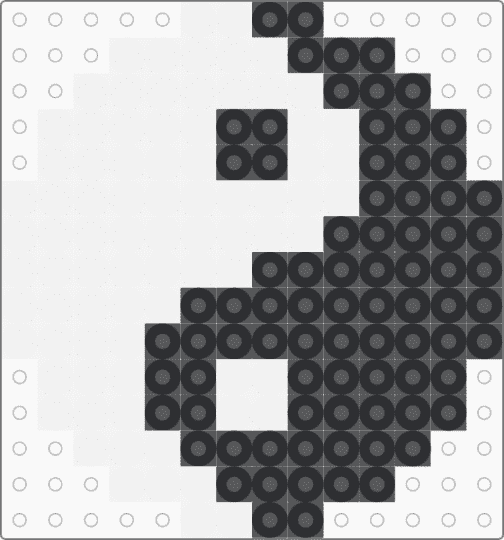 Small Yin-Yang - black, white