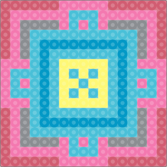 Genderflux Pride Peace Square - light blue,pink