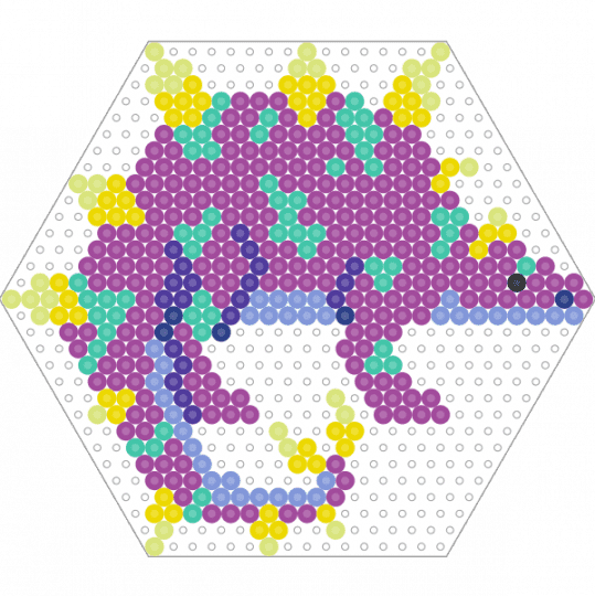 Stegosaurus - pink, yellow