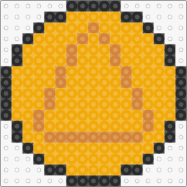 Dalgona Triangle - dalgona,squid game,cookie,candy,triangle,geometric,coin,tv show,orange,yellow