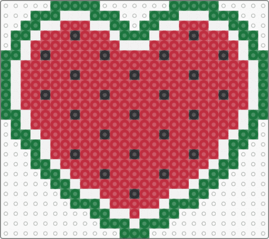 Watermelon Heart - red