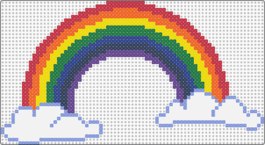 Giant Rainbow - green,orange,colorful