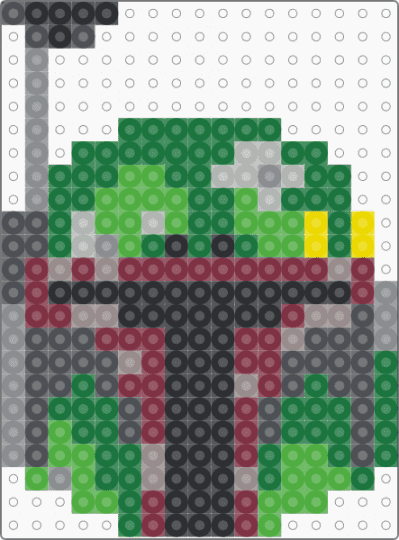 Boba Fett Helmet - gray,green