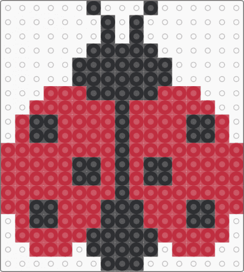 Ladybug (2) - black, red