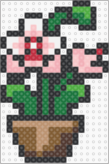 Orchid - beige, black, green
