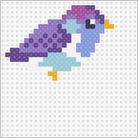 Pretty Bird 4 - bird,animal,winged,cute,purple,teal