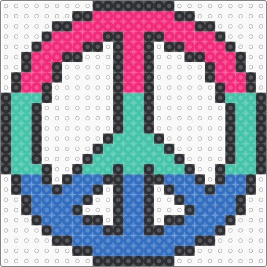 Polysexual Pride Peace - blue,pride,lgbtqia,peace
