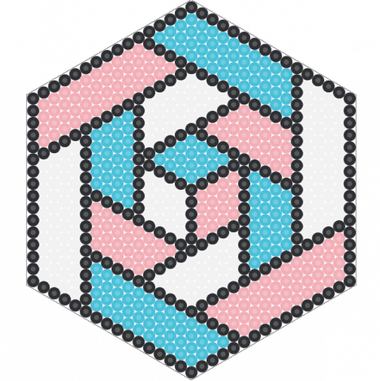 Trans Pride Prism - light blue,beige