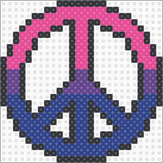 Bi Pride Peace - pink,blue