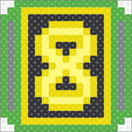 Duck (T&F) Coaster - green,yellow