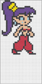 Shantae - shantae,genie,character,video game,red,tan,purple