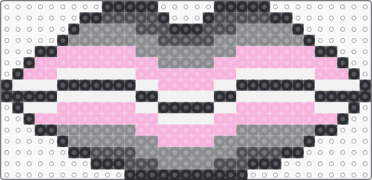 Demigirl Pride Lips - pink,gray