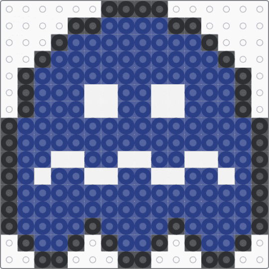 Pac-Man Scared Ghost - blue
