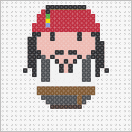 Jack Sparrow - jack sparrow,pirates of the caribbean,captain,character,movie,weeble wobble,red,white,pink
