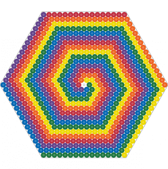 Rainbow Hex Swirl - red,yellow,blue,colorful