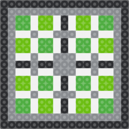 Aromantic Pride Quilt Square - gray,green