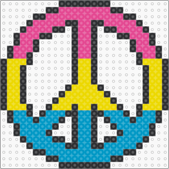 Pan Pride Peace - light blue,pride,lgbtqia,peace