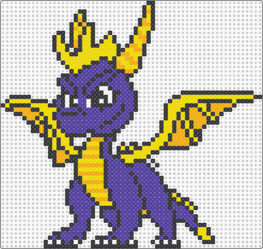 Spyro the Dragon - yellow,purple
