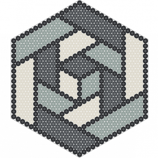 Geometric Cube Template - gray,beige