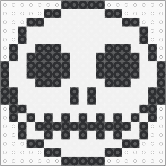 Jack Skellington Face - black, white