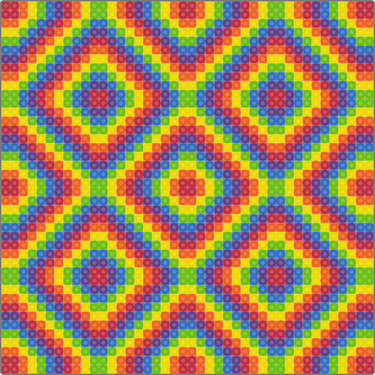 Rainbow Diamonds Tile - 