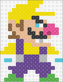 Wario - wario,nintendo,character,video game,yellow,purple