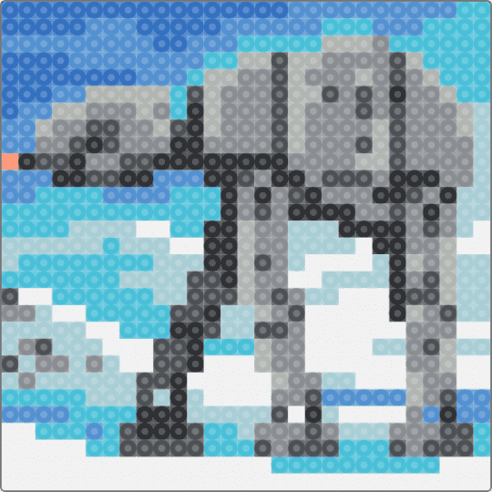 AT-AT Walker Scene - light blue,gray