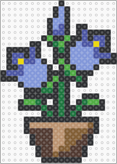 Bluebell - black, colorful, green, light blue