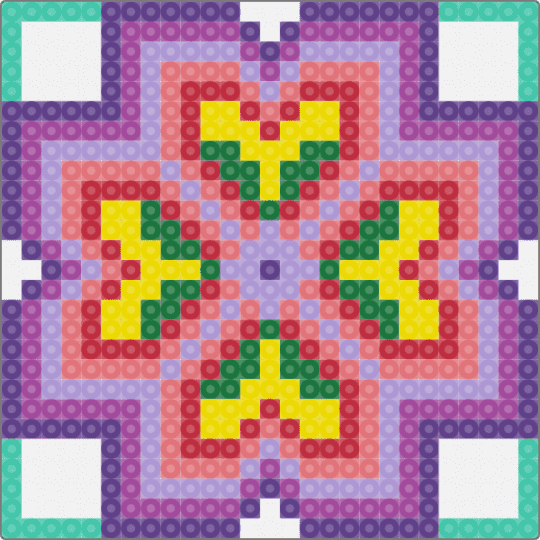 Square Tile (2) - pink, purple, red