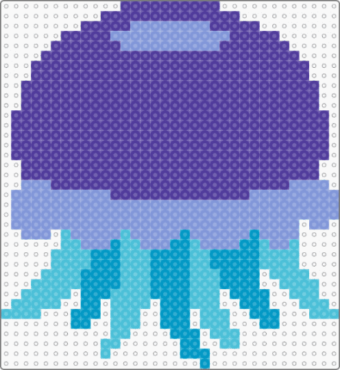 Cute Little Jellyfish - purple,light blue