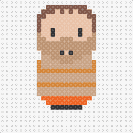 Hannibal Lecter - hannibal lecter,silence of the lambs,horror,character,movie,weeble wobble,chibi,orange,tan