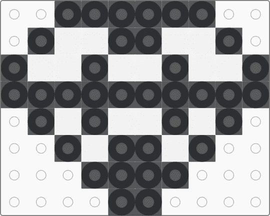 Mini Gem Template - black, white