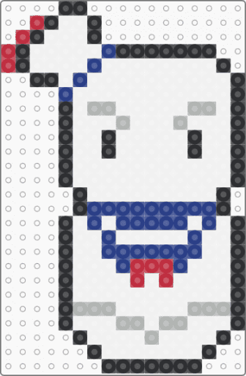 Stay Puft Marshmallow Man - white,blue