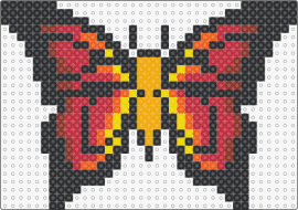 Fire Butterfly - butterfly,insect,winged,fiery,orange,red,black