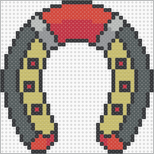 Horseshoe - pink, red, yellow