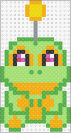 FNAF Mini Happy Frog - happy frog,fnaf,five nights at freddys,video game,cute,horror,green,orange