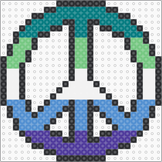Gay Men's Pride Peace - teal,light blue