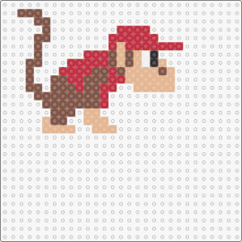 Diddy Kong - diddy,donkey kong,monkey,nintendo,video game,character,brown,tan,red