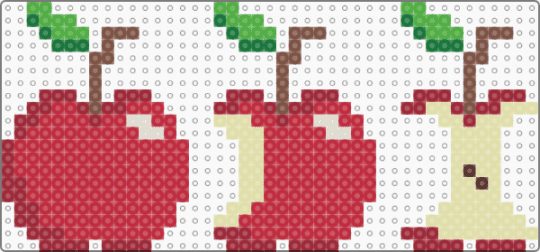 Eaten Apple - red,yellow