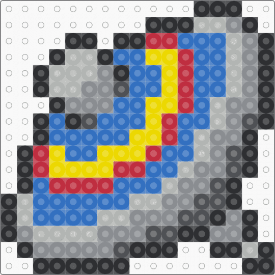 Spinning Top - gray,blue