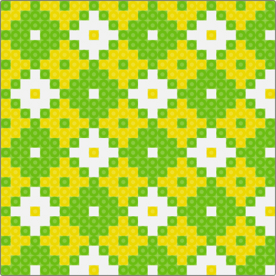 Lemon-Lime Coaster (3) - green, yellow