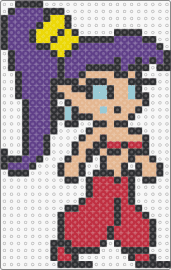 Shantae - shantae,genie,character,video game,red,tan,purple